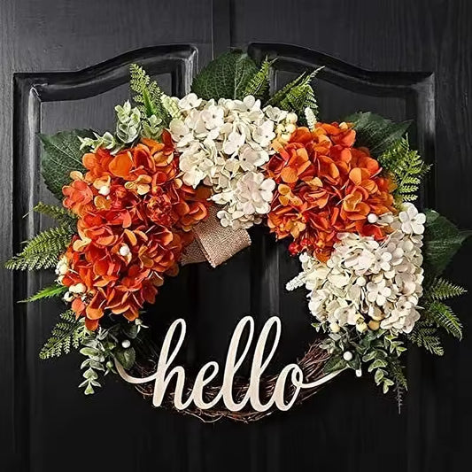 Fall Wreath, Wreath For Front Door, Hydrangea Wreath, Autumn Wreath, Wreath For Fall Decor Thanksgiving Autumn Durable