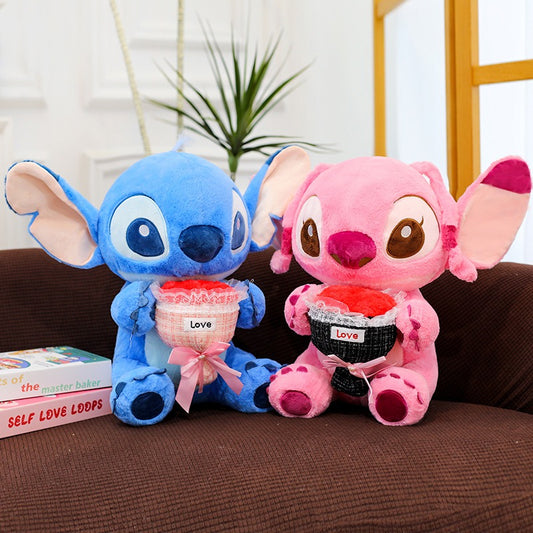 Stitch & Angel Love Plush Set