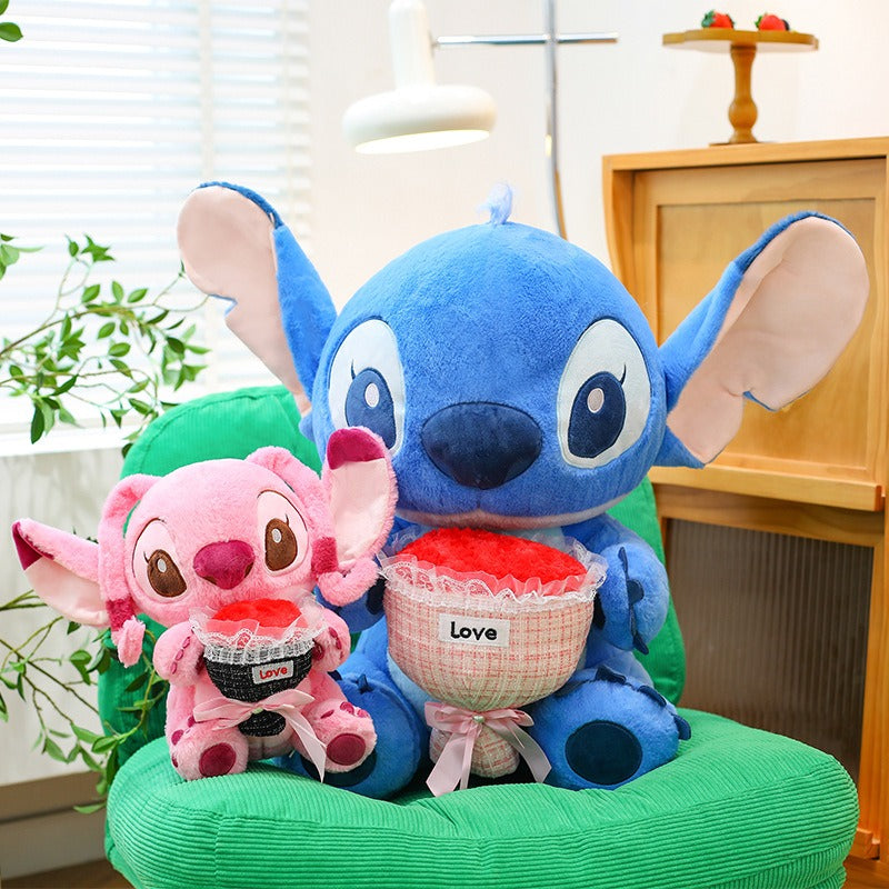 Stitch & Angel Love Plush Set